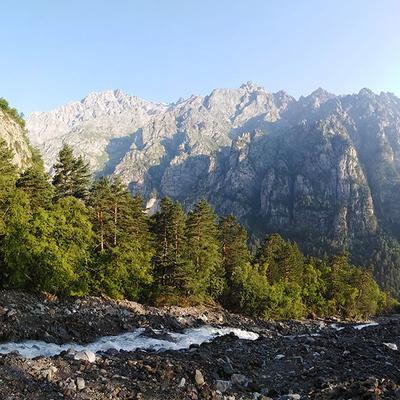 Горный лагерь в Цейском ущелье