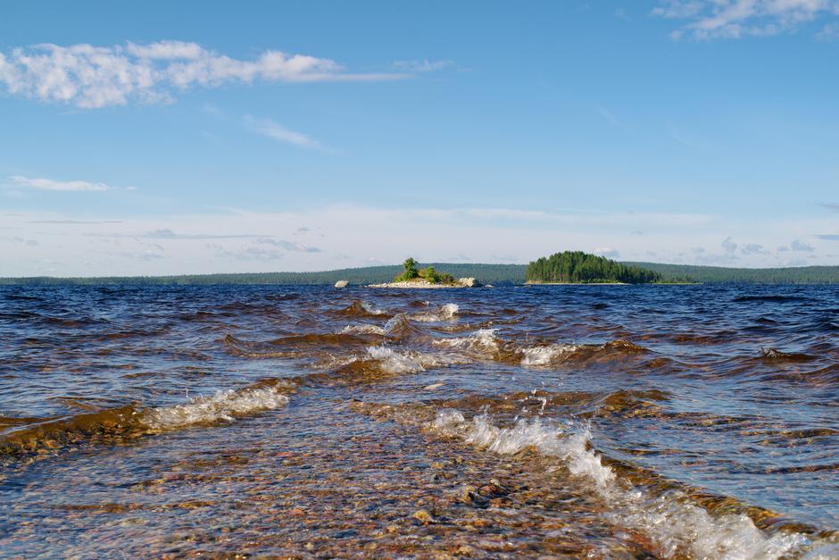 Озеро Среднее Куйто в Карелии