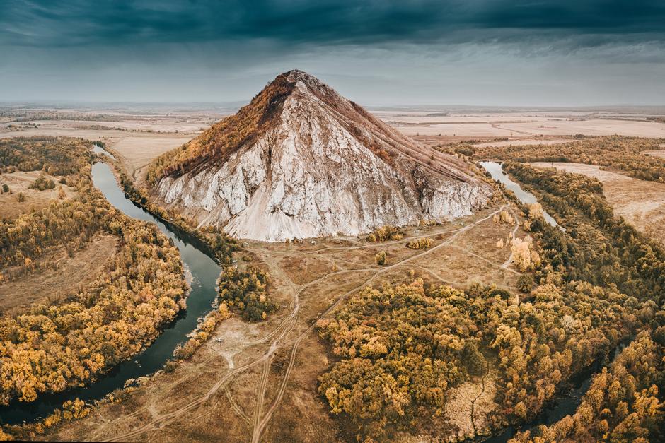 Вид на гору Шихан с воздуха